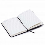 Caderno de anotações LYKE preto - 96 folhas pautadas