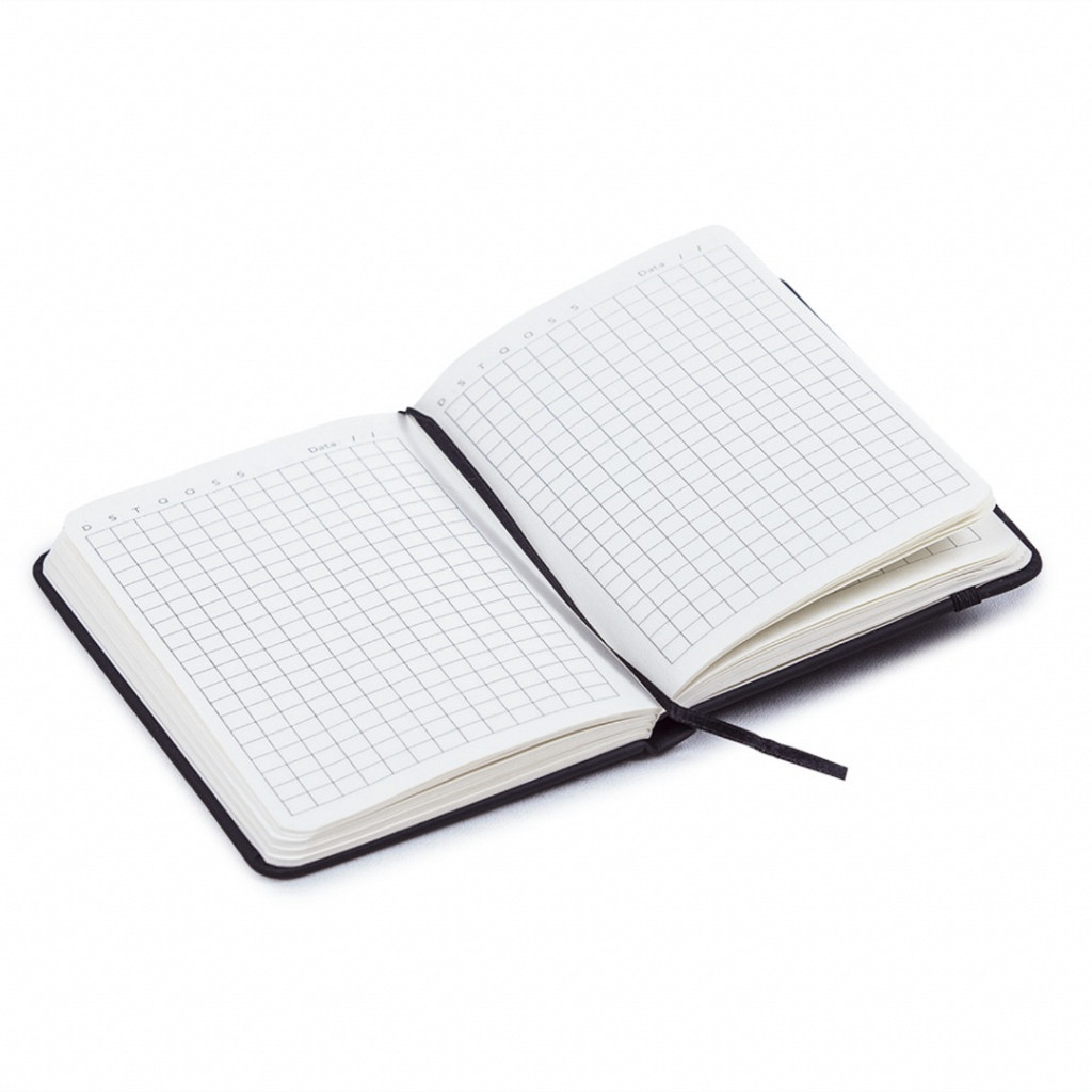 Caderno de anotações LYKE preto - 96 folhas pautadas - LYKE