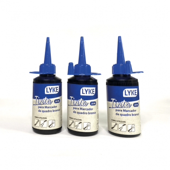 Tinta p/ Marcador de Quadro Branco Azul 20ml - cx c/ 12 tubos
