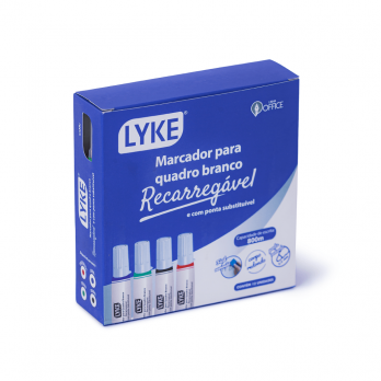 Marcador p/ Quadro Branco c/ Refil - AZ - cx c/ 12 unds